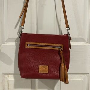 Dooney & Bourke Red and Brown Crossbody Bag